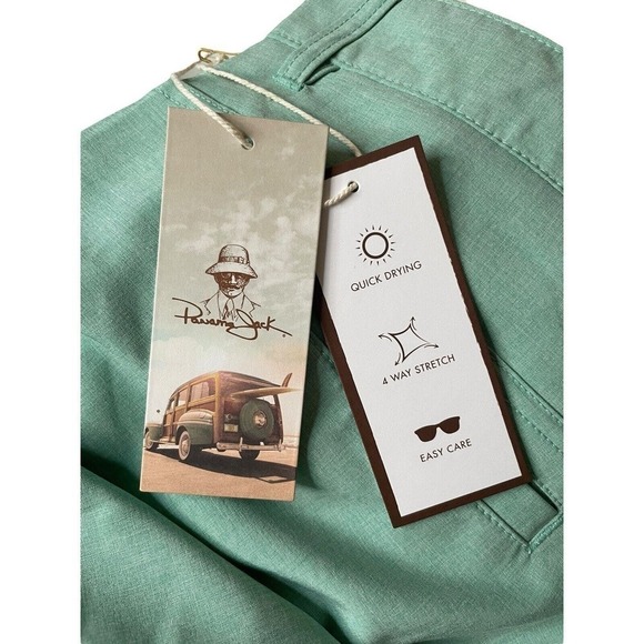 PANAMA JACK NEW Hybrid Shorts 7” Inseam Seafoam Green Men’s Size 40 - Picture 9 of 9